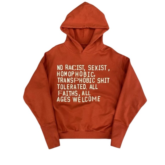 Cactus Plant Flea Market Other - Cactus Plant Flea Market Hoodie Orange LARGE Human Made Thumbs Up